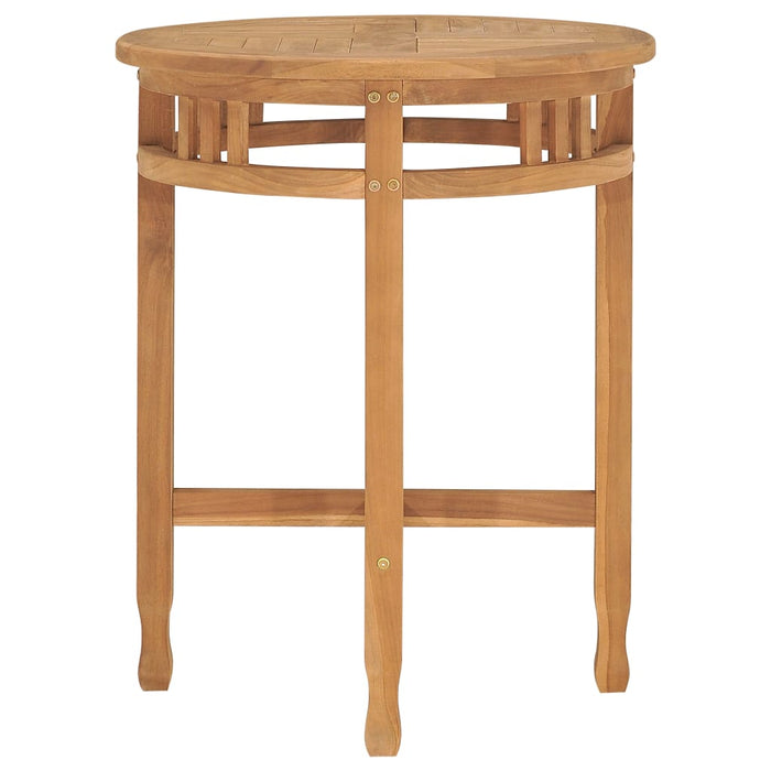 3-tlg. Garten-Essgruppe Teak Massivholz