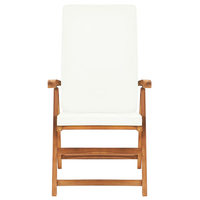 5-tlg. Garten-Essgruppe mit Kissen Massivholz Teak