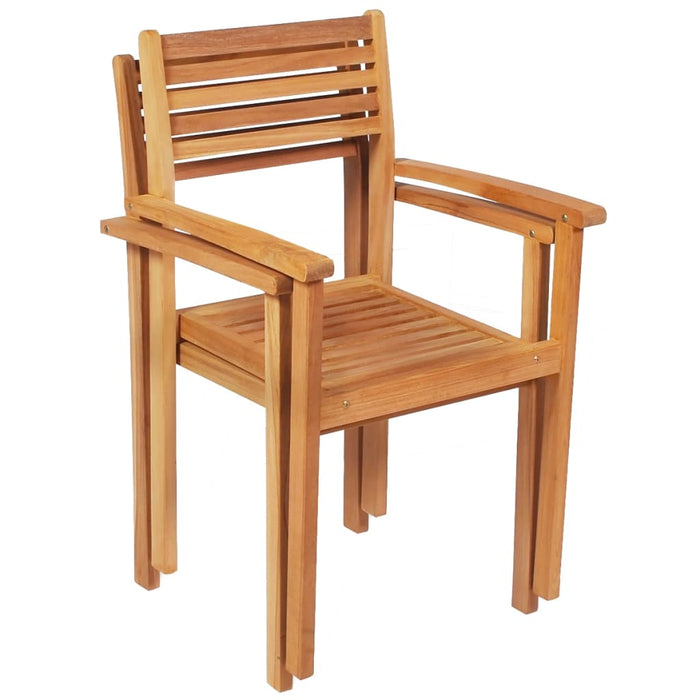 9-tlg. Garten-Essgruppe Massivholz Teak