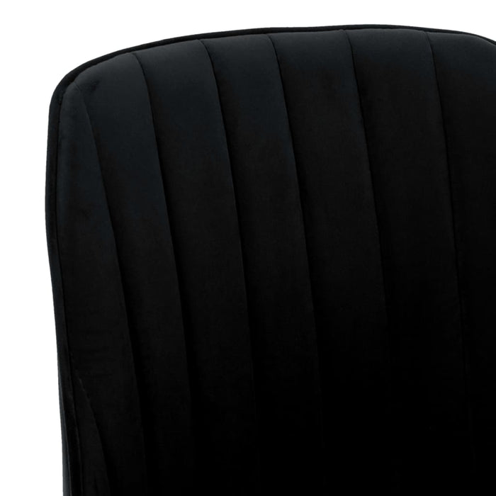 Esszimmerstühle 6 Stk. Schwarz Samt