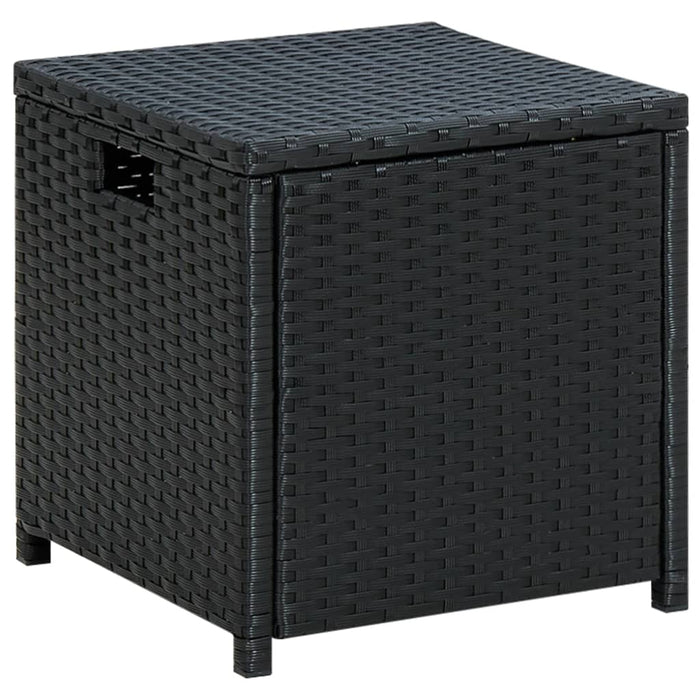6-tlg. Garten-Lounge-Set mit Auflagen Poly Rattan Schwarz