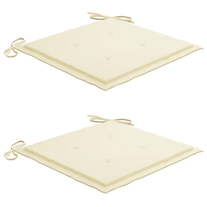 Gartenstühle mit Teetisch und Kissen Akazie Massivholz