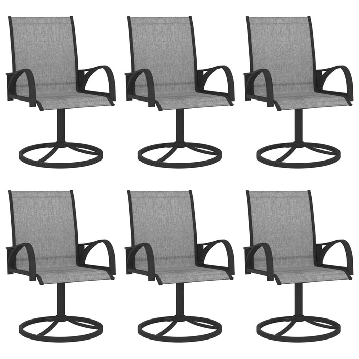 7-tlg. Garten-Essgruppe Textilene und Stahl