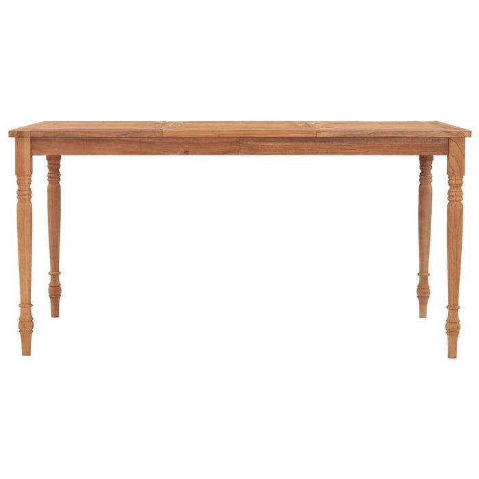 Batavia-Tisch 150x90x75 cm Teak Massivholz