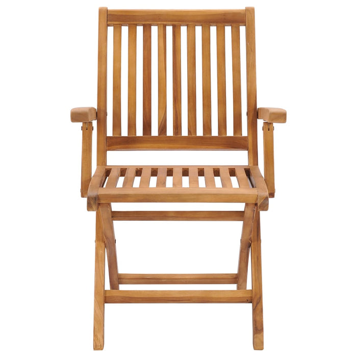 Gartenstühle 2 Stk. mit Taupe Kissen Teak Massivholz