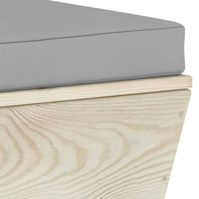 8-tlg. Garten-Sofagarnitur aus Paletten mit Kissen Fichtenholz