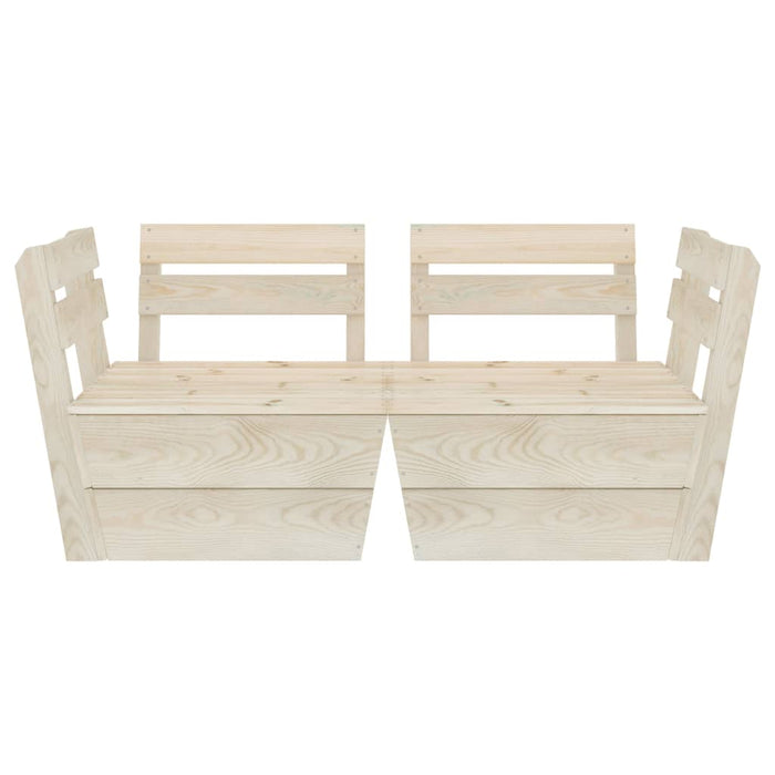 Garten-Palettensofa 2-Sitzer Impregniertes Fichtenholz