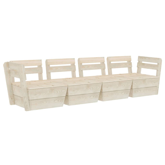 Garten-Palettensofa 4-Sitzer Imprägniertes Fichtenholz