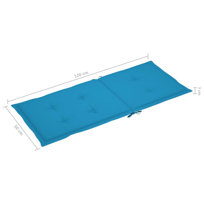 Verstellbare Gartenstühle 3 Stk. mit Auflagen Massivholz Akazie