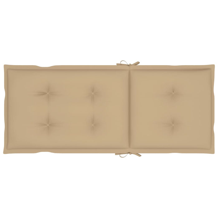 Verstellbare Gartenstühle 3 Stk. mit Auflagen Massivholz Akazie