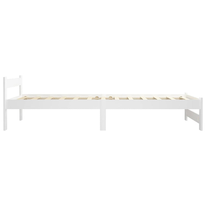 Solid wood bed white pine 100x200 cm