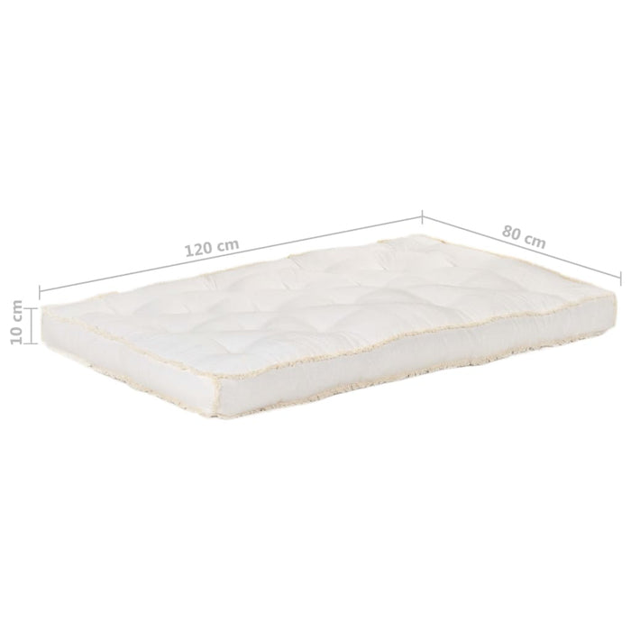 Palettensofa-Kissen Beige 120x80x10 cm