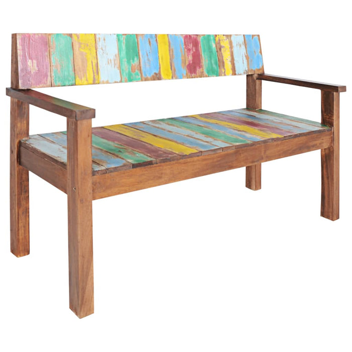 Bench 115 cm solid old wood