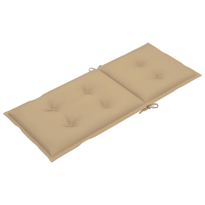 Verstellbare Gartenstühle 6 Stk. mit Auflagen Massivholz Akazie