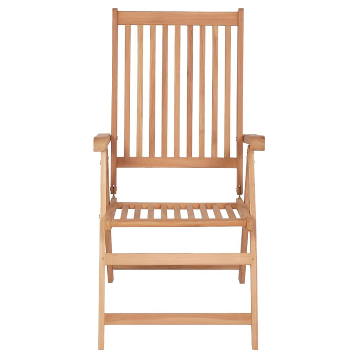 Verstellbare Gartenstühle 4 Stk. Massivholz Teak