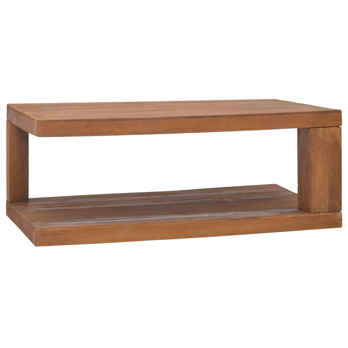 Couchtisch 90x50x35 cm Teak Massivholz
