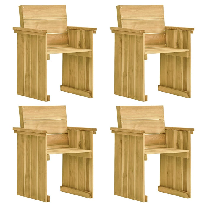 5-tlg. Garten-Essgruppe mit Kissen Imprägniertes Kiefernholz