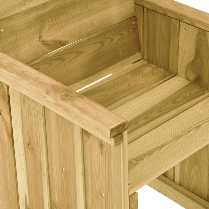 5-tlg. Garten-Essgruppe mit Kissen Imprägniertes Kiefernholz