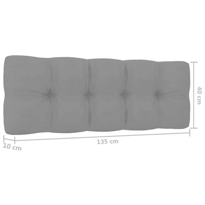 2-tlg. Garten-Lounge-Set mit Kissen Kiefernholz Imprägniert