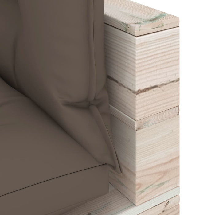 Garten-Ecksofa aus Paletten mit Kissen Kiefernholz