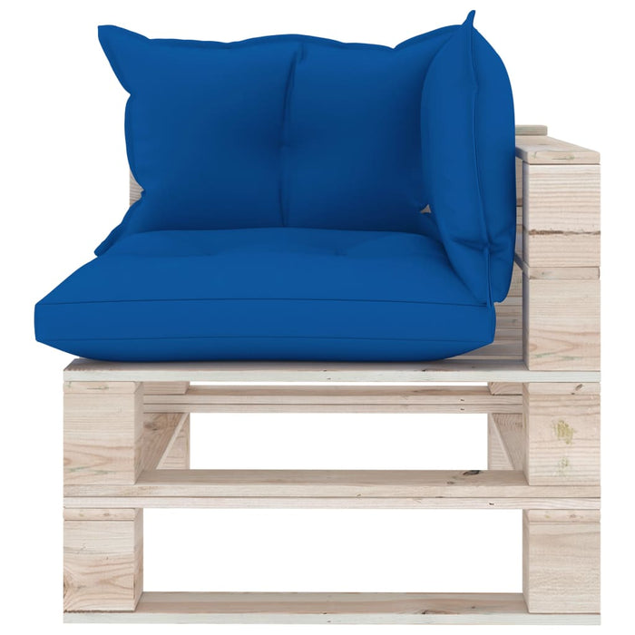 Garten-Palettensofa 2-Sitzer mit Kissen Kiefernholz