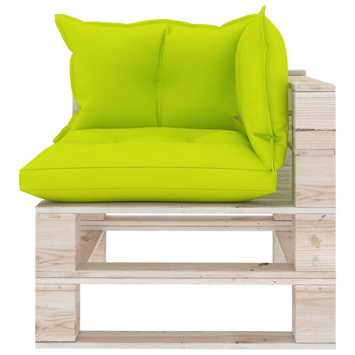 Garten-Palettensofa 2-Sitzer mit Kissen Kiefernholz