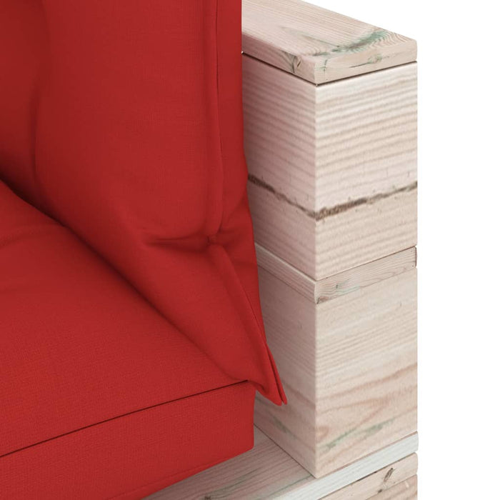 Garten-Palettensofa 3-Sitzer mit Kissen Kiefernholz