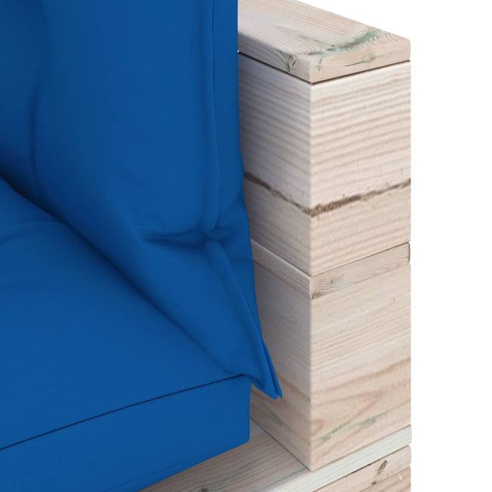 Garten-Palettensofa 3-Sitzer mit Kissen Kiefernholz