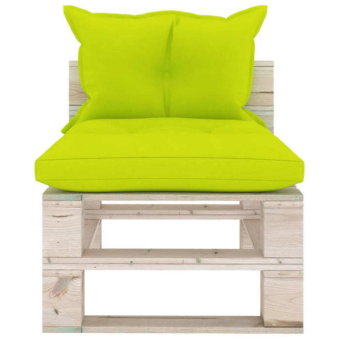 Garten-Palettensofa 3-Sitzer mit Kissen Kiefernholz