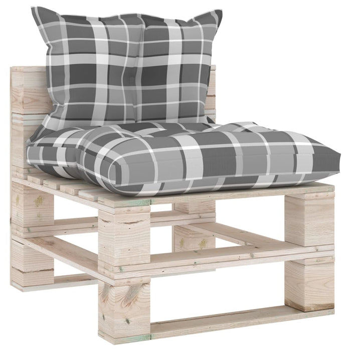 Garten-Palettensofa 3-Sitzer mit Kissen Kiefernholz