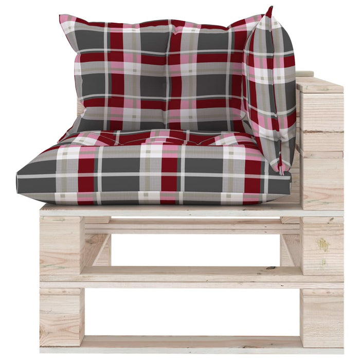 Garten-Palettensofa 4-Sitzer mit Kissen Kiefernholz