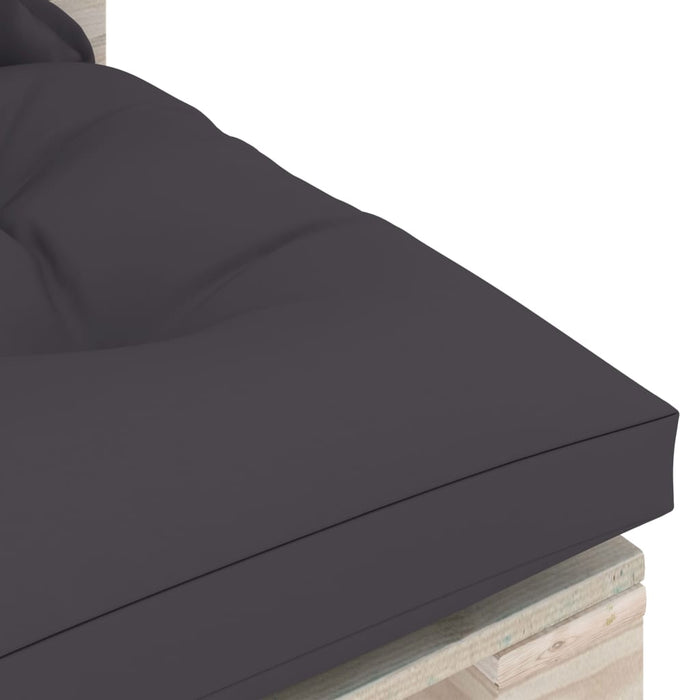 5-tlg. Garten-Lounge-Set aus Paletten mit Kissen Kiefernholz