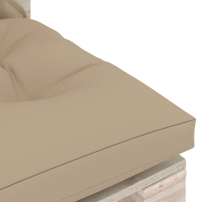 5-tlg. Garten-Lounge-Set aus Paletten mit Kissen Kiefernholz