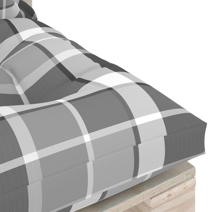 4-tlg. Garten-Lounge-Set aus Paletten mit Kissen Kiefernholz