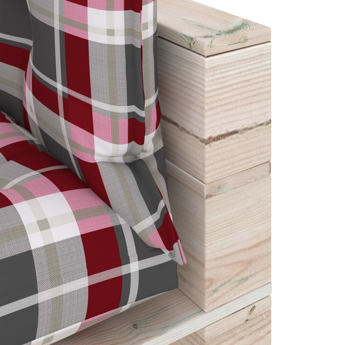 8-tlg. Garten-Lounge-Set aus Paletten mit Kissen Kiefernholz