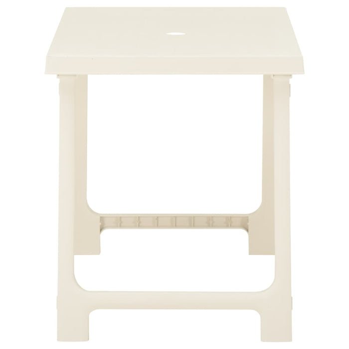 3-tlg. Bistro-Set Klappbar Kunststoff Weiß