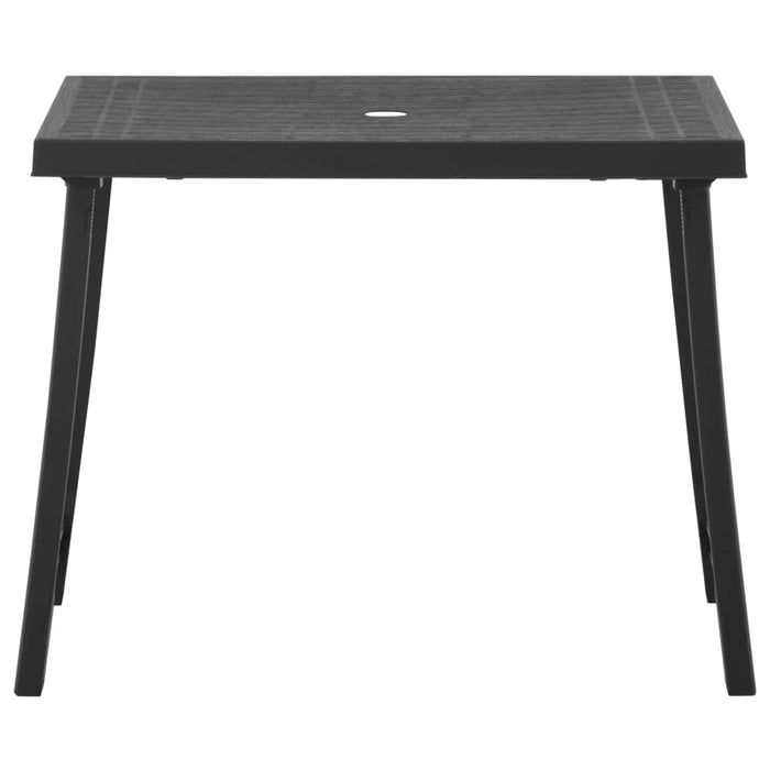 3-tlg. Bistro-Set Klappbar Kunststoff Grau