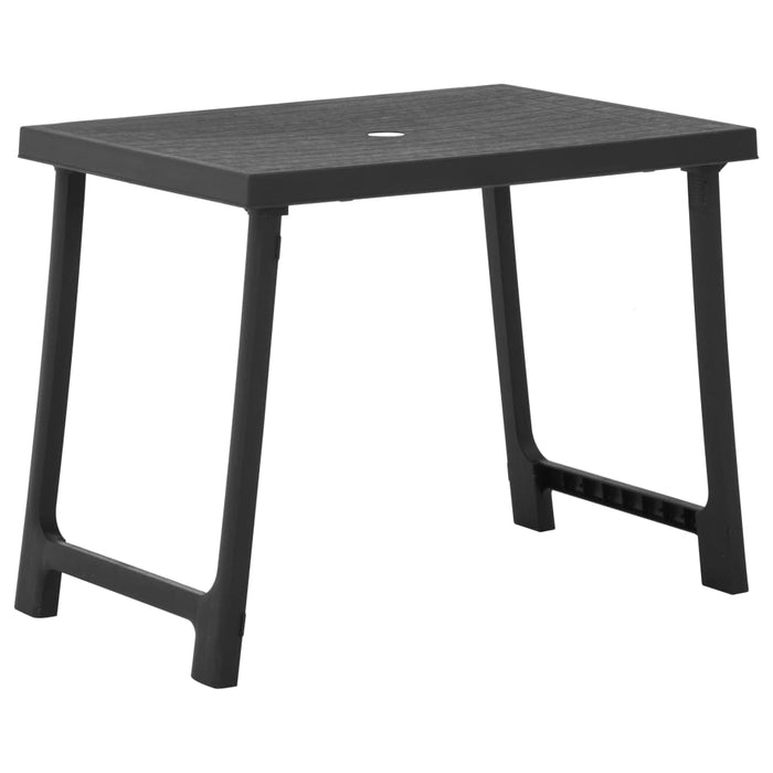 3-tlg. Bistro-Set Klappbar Kunststoff Grau