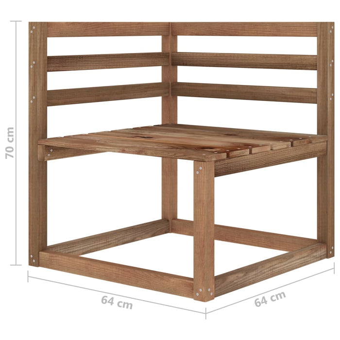 11-tlg. Garten-Lounge-Set mit Kissen Rot