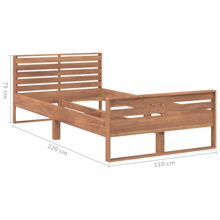 Massivholzbett Teak 100x200 cm