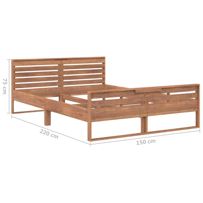 Massivholzbett Teak 140x200 cm