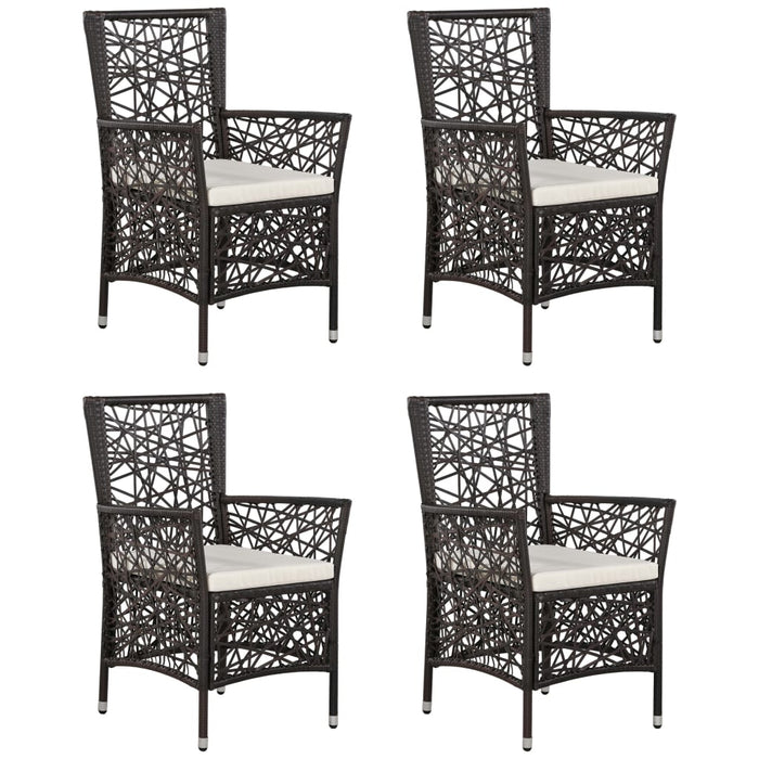 5-tlg. Garten-Essgruppe Braun