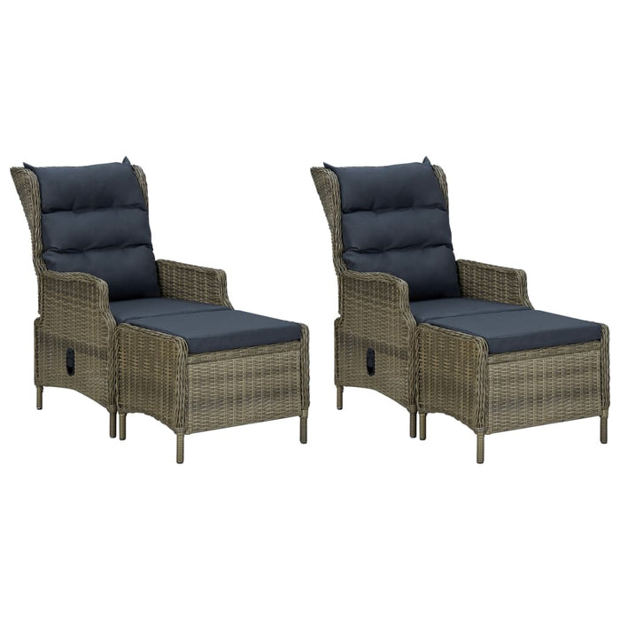 5-tlg. Garten-Essgruppe Braun