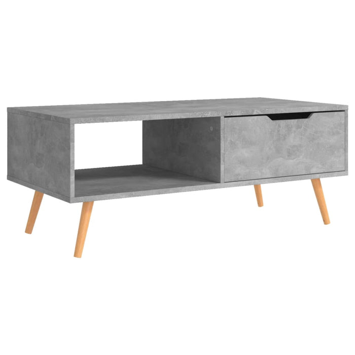 Coffee table concrete gray 100x49.5x43 cm made of wood