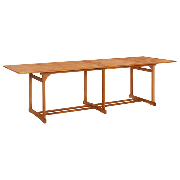 Garden dining table 280x90x75 cm solid acacia wood