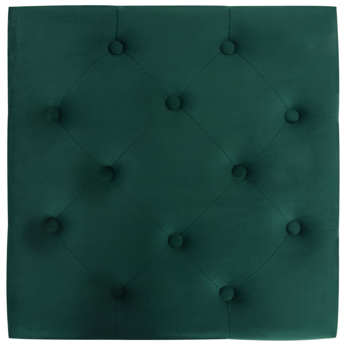 Hocker Dunkelgrün 60x60x36 cm Samt