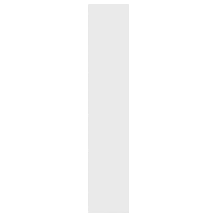 Bücherregal Weiß 60x35x180 cm Holzwerkstoff