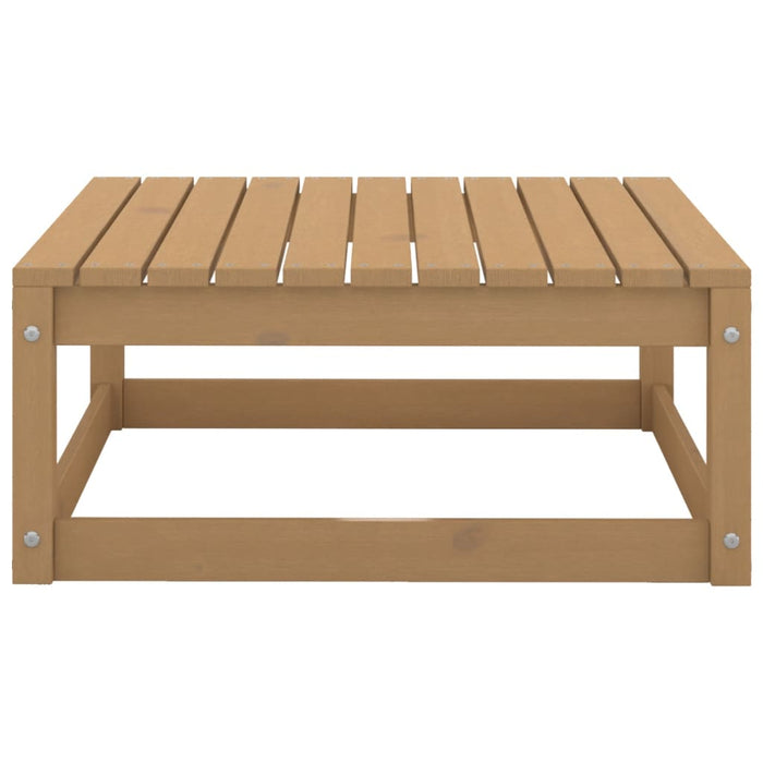 Gartenhocker 70x70x30 cm Honigbraun Massivholz Kiefer