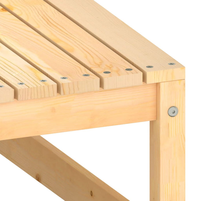 2-tlg. Garten-Lounge-Set Kiefer Massivholz