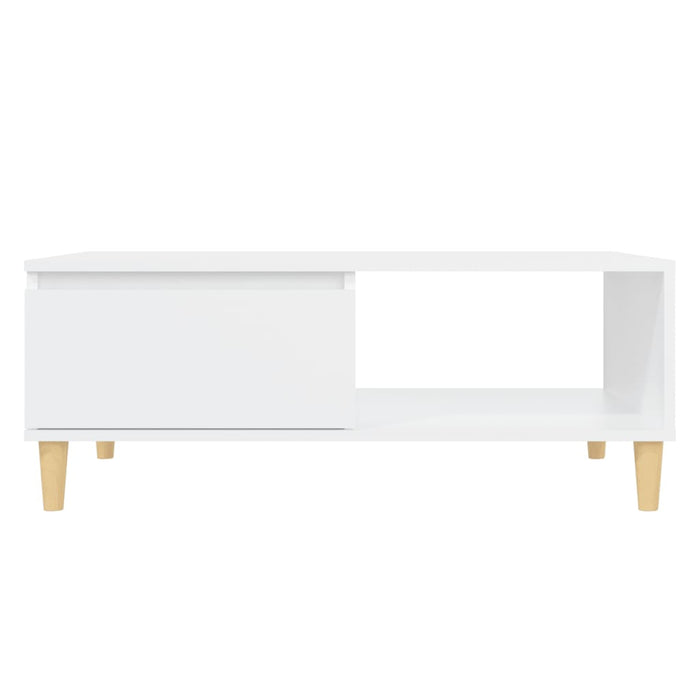 Couchtisch Weiß 90x60x35 cm Holzwerkstoff